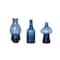 Hello Honey® 6" Blue Blown Glass Vase Set